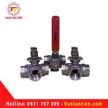 VAN BI INOX 3 NGẢ NỐI REN JAKI