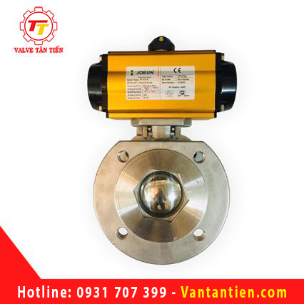 Van bi 1PC inox 304 nối bích khí nén