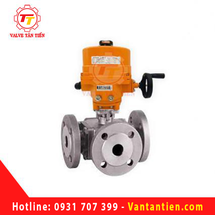 Van bi inox 3 ngả đóng mở điện
