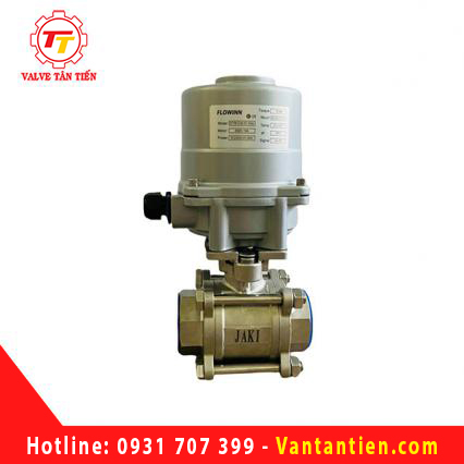 Van bi inox nối ren điện tuyến tính 4-20mA