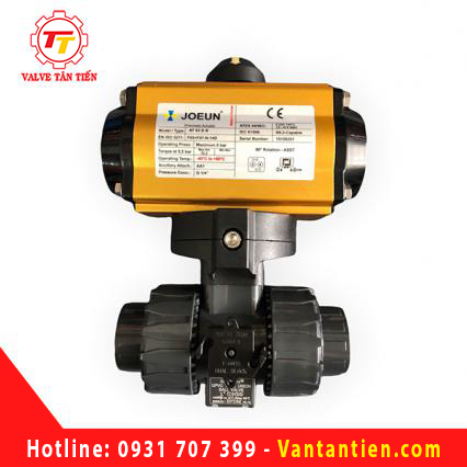 Van bi nhựa uPVC nối rắc co khí nén